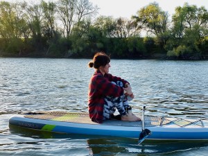 paddleboarding