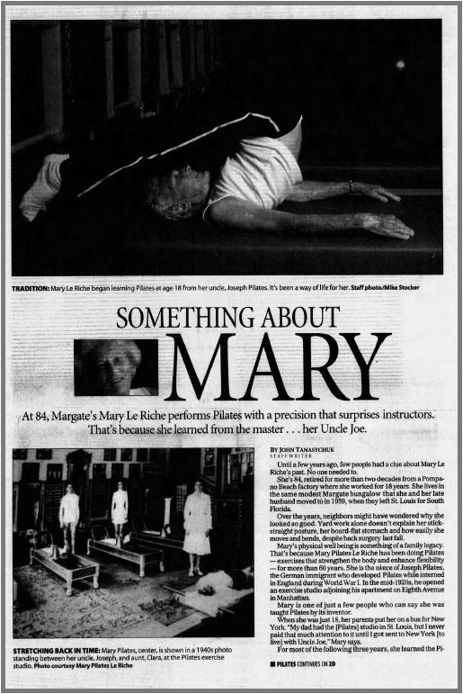 Mary Pilates Article - 1 of 2